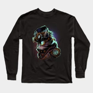 Steampunk cat Long Sleeve T-Shirt